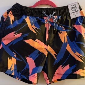 Nordstrom Black and Orange Swim Shorts